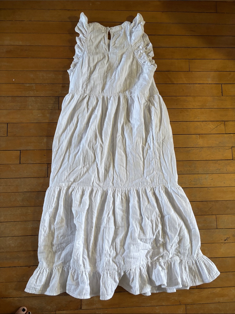 EUC Universal Thread White Sleeveless Textured Maxi Dress - Picture 7 of 9